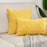 Housse de coussin Pilou Pilou jaune