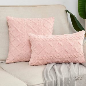 Housse de coussin Pilou Pilou rose