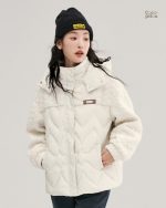 Manteau Pilou Pilou blanc cassé pour femme