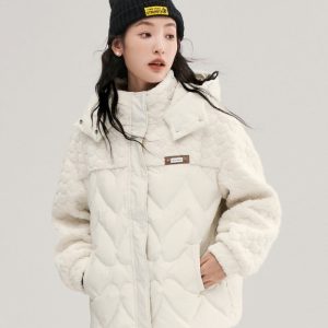 Manteau Pilou Pilou blanc cassé pour femme