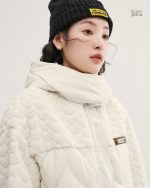 Manteau cocooning blanc cassé style Pilou Pilou