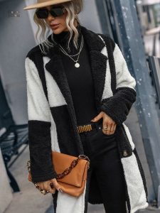 Manteau molleton doux pour femme, style décontracté