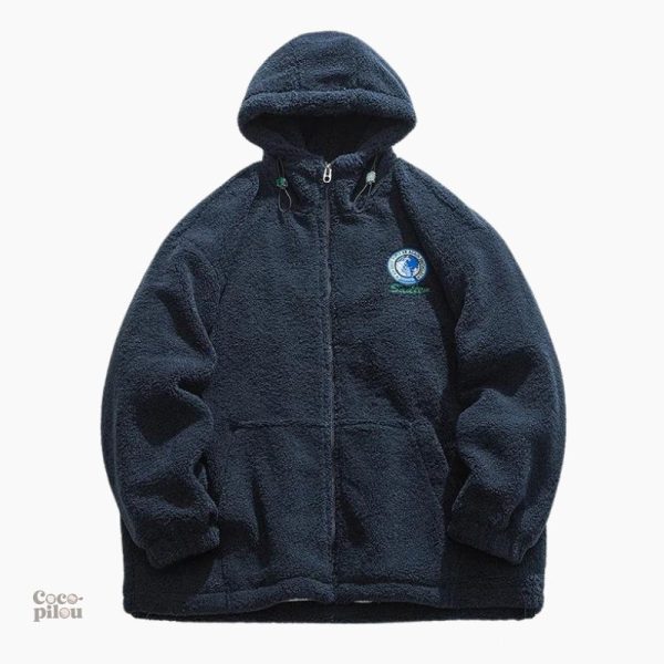 Manteau molletonné pour femmes, style Pilou Pilou