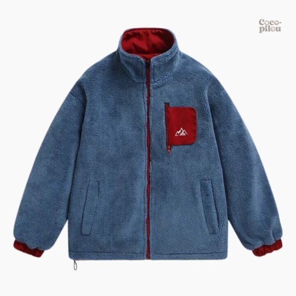 Manteau mouton retourné homme vintage Pilou Pilou