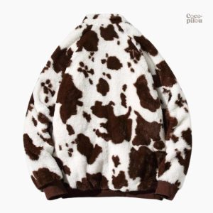 Manteau en peluche confortable pour l'hiver, style Pilou Pilou