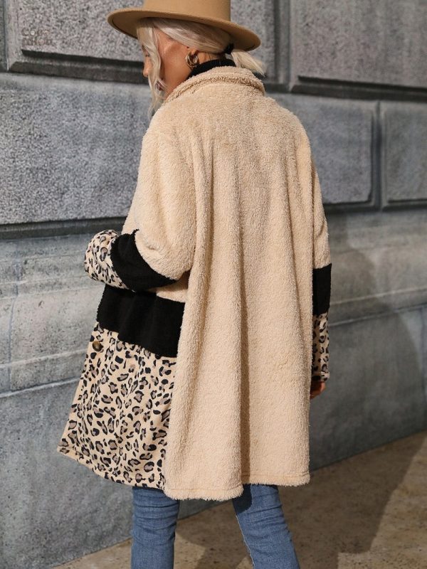 Manteau peluche beige pour un style cocooning