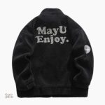 Veste peluche noire, confort et douceur pour l'hiver