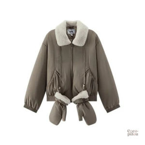 Manteau polaire rétro femme