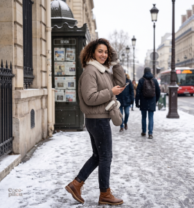 Veste polaire douce pour femme