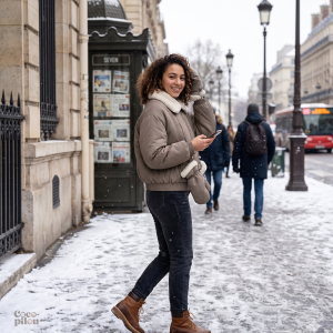 Veste polaire douce pour femme