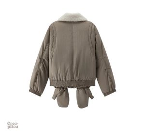 Vêtement d'extérieur polaire pour femme
