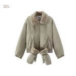 Manteau femme style rétro en pilou