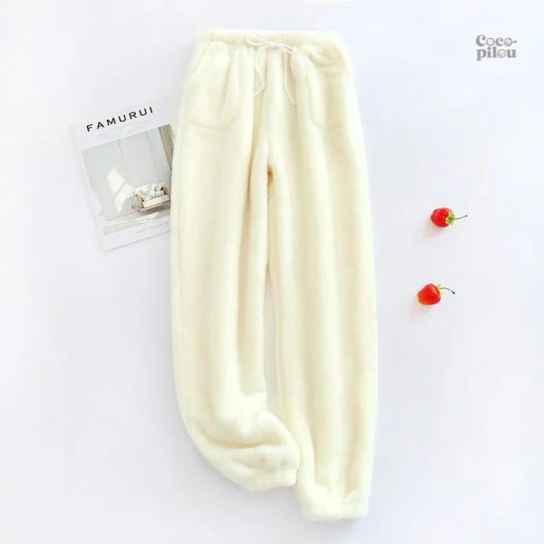 Pantalon pyjama femme en flanelle doux et confortable