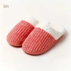 Pantoufle fourrée homme confortable et douillette en pilou pilou