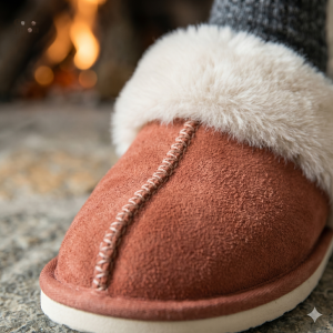 Chausson chaud Pilou Pilou en fourrure douce pour l'hiver