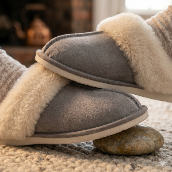 Pantoufles confortables pour l'intérieur, look tendance
