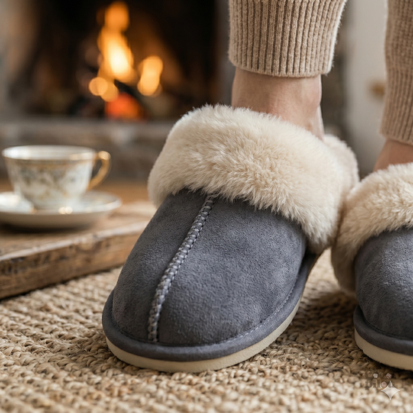 Chaussures d'intérieur Pilou Pilou, style douillet