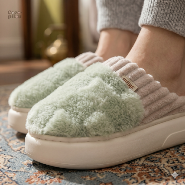 Chaussons Pilou Pilou doux et moelleux pour la maison