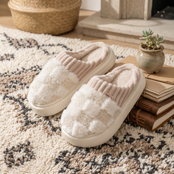 pantoufles-moumoute-1 Pantoufles moumoute confortables pour femme