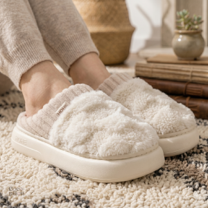 Pantoufles moelleuses idéales pour l'hiver