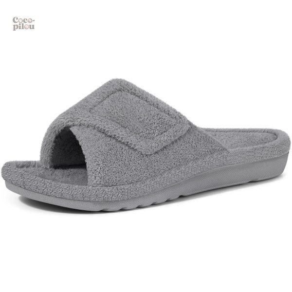 Pantoufles femme en tissu doux, idéales pour se détendre