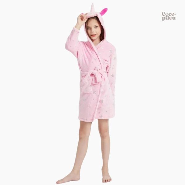 Peignoir Pilou Pilou licorne pour ado fille