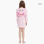 Peignoir ado fille Pilou Pilou, thème licorne coloré