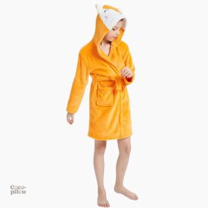 Peignoir Pilou Pilou avec motif renard pour fille