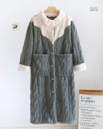 Peignoir doudou femme en pilou pilou confortable et doux