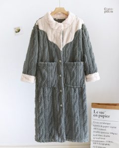 Peignoir doudou femme en pilou pilou confortable et doux