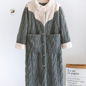 Peignoir doudou femme en pilou pilou confortable et doux