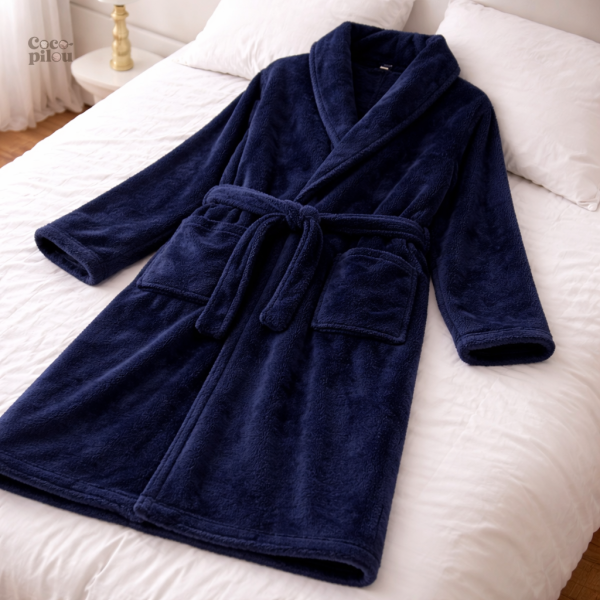 Peignoir Pilou Pilou bleu marine pour homme