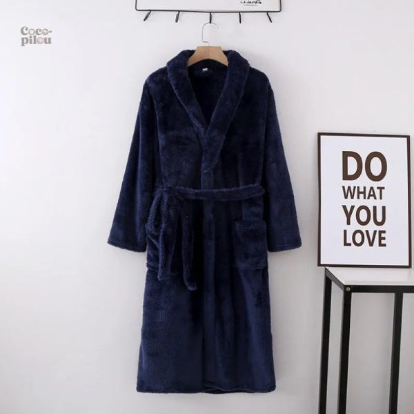 Peignoir Pilou Pilou bleu, confort et chaleur