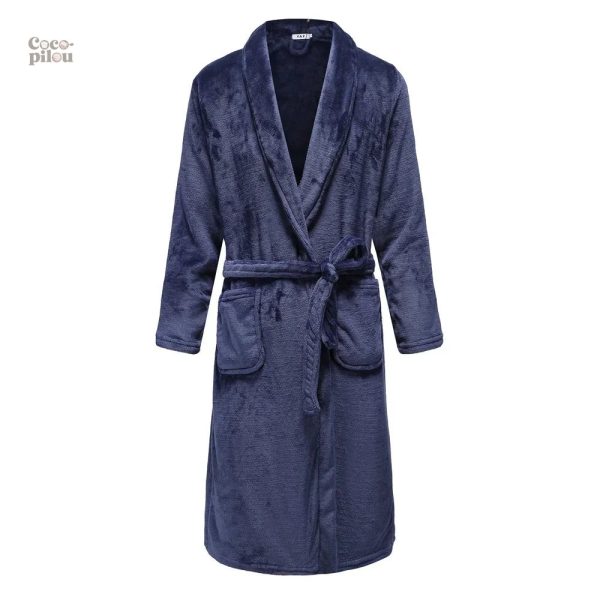 Peignoir homme pilou pilou, style chic et moderne
