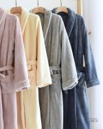 Peignoir en pilou pilou pour femme, idéal pour le confort