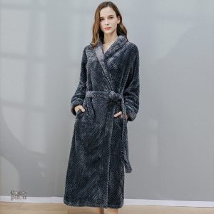 Peignoir Pilou Pilou gris pour femme