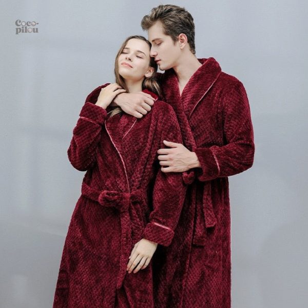 Peignoir homme en Pilou Pilou, idéal pour les moments de détente