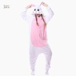 Combinaison douce en peluche, style lapin