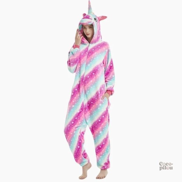 Combinaison femme Pilou Pilou avec motif licorne