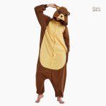Combinaison confortable en tissu doux avec motif ours