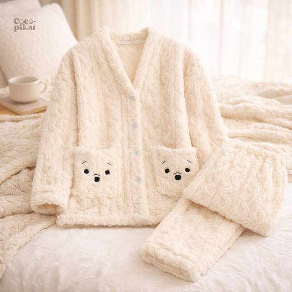 pilou-pilou-pyjama-1 Pyjama crème Pilou Pilou pour femme