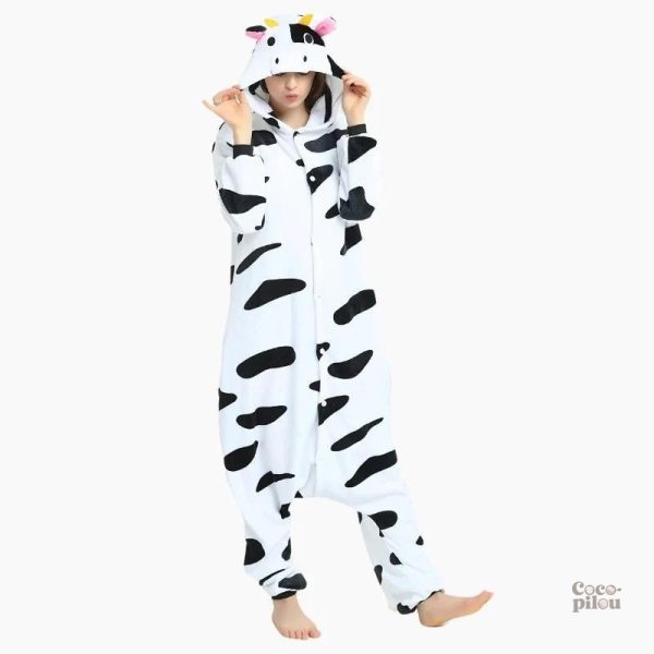 Combinaison Pilou Pilou vache pour femme, style confortable et tendance