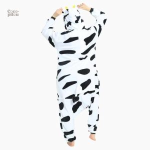 Combinaison douce vache, idéale pour les moments de détente féminins