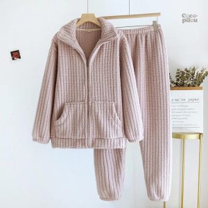 Pilou pyjama chaud femme confortable pour l'hiver