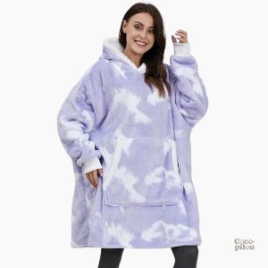 Pull plaid confortable avec manches, couleur mauve