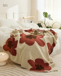 Doudou plaid léger et cosy pour les moments de repos