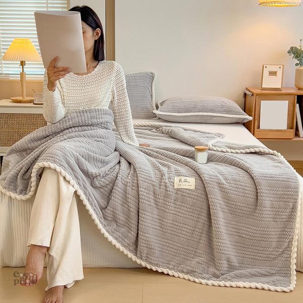 Couverture douce et confortable, parfait pour les soirées cocooning