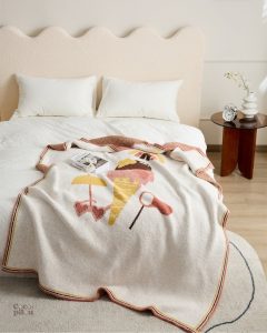 Couverture douce en pilou pilou pour un confort optimal