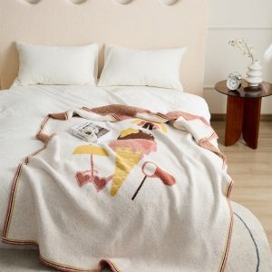 Couverture douce en pilou pilou pour un confort optimal