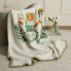Plaid molletonné doux et confortable pour les soirées cocooning